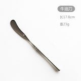 New Stainless Steel Golden Cutlery Set