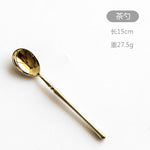 New Stainless Steel Golden Cutlery Set