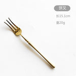 New Stainless Steel Golden Cutlery Set