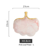 Glod Marble Ceramic Dinner Plate