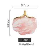 Glod Marble Ceramic Dinner Plate