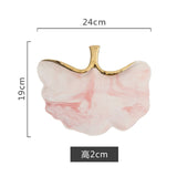 Glod Marble Ceramic Dinner Plate