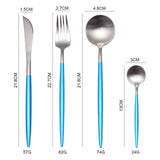 Black Gold Cutlery Set Dinner