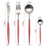 Black Gold Cutlery Set Dinner