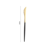 Black Gold Cutlery Set Dinner