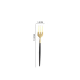 Black Gold Cutlery Set Dinner